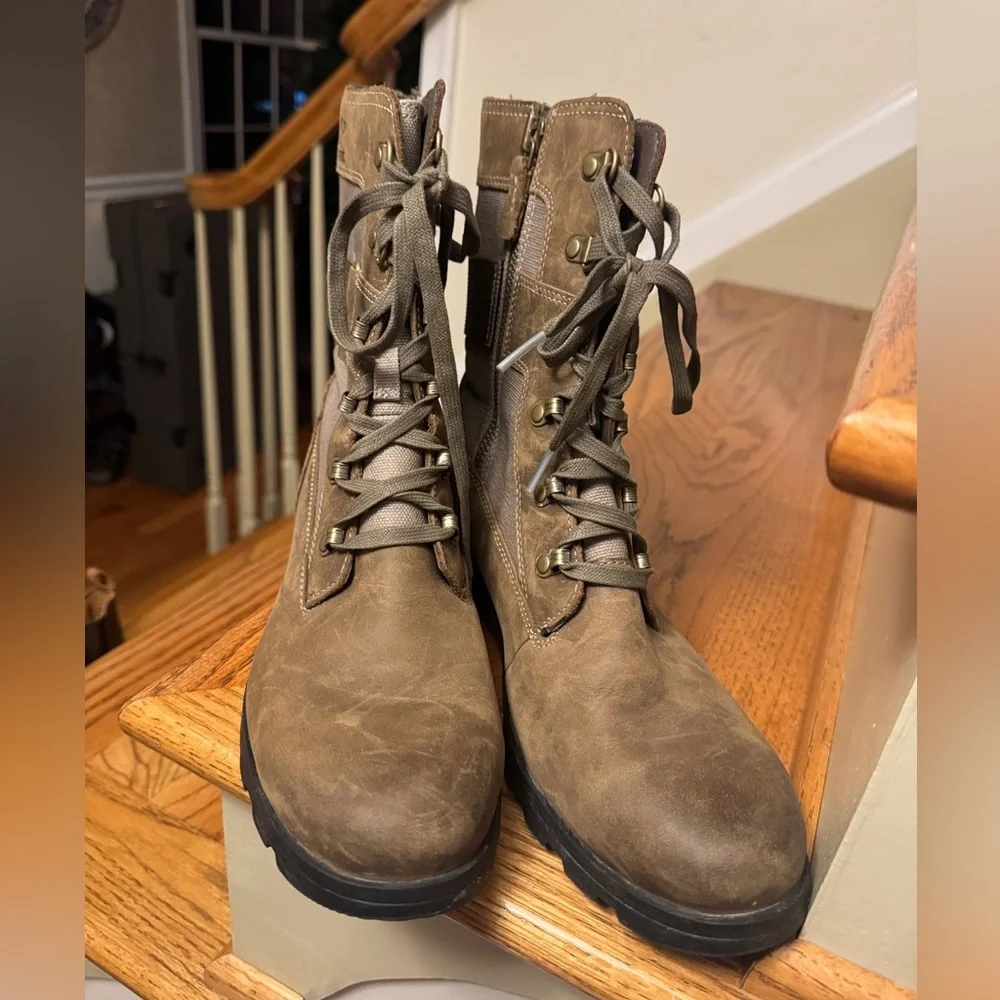 SOREL Women's Emelie™ Leather Brown Conquest Boot 9.5